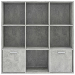 Galleria Design Book Cabinet Concrete Grey 98x30x98 cm Engineered Wood