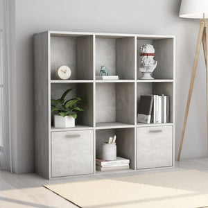 Galleria Design Book Cabinet Concrete Grey 98x30x98 cm Engineered Wood