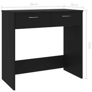 Galleria Design Desk Black 80x40x75 cm Engineered Wood