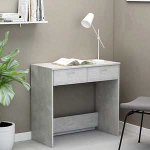 Galleria Design Desk Concrete Grey 80x40x75 cm Engineered Wood