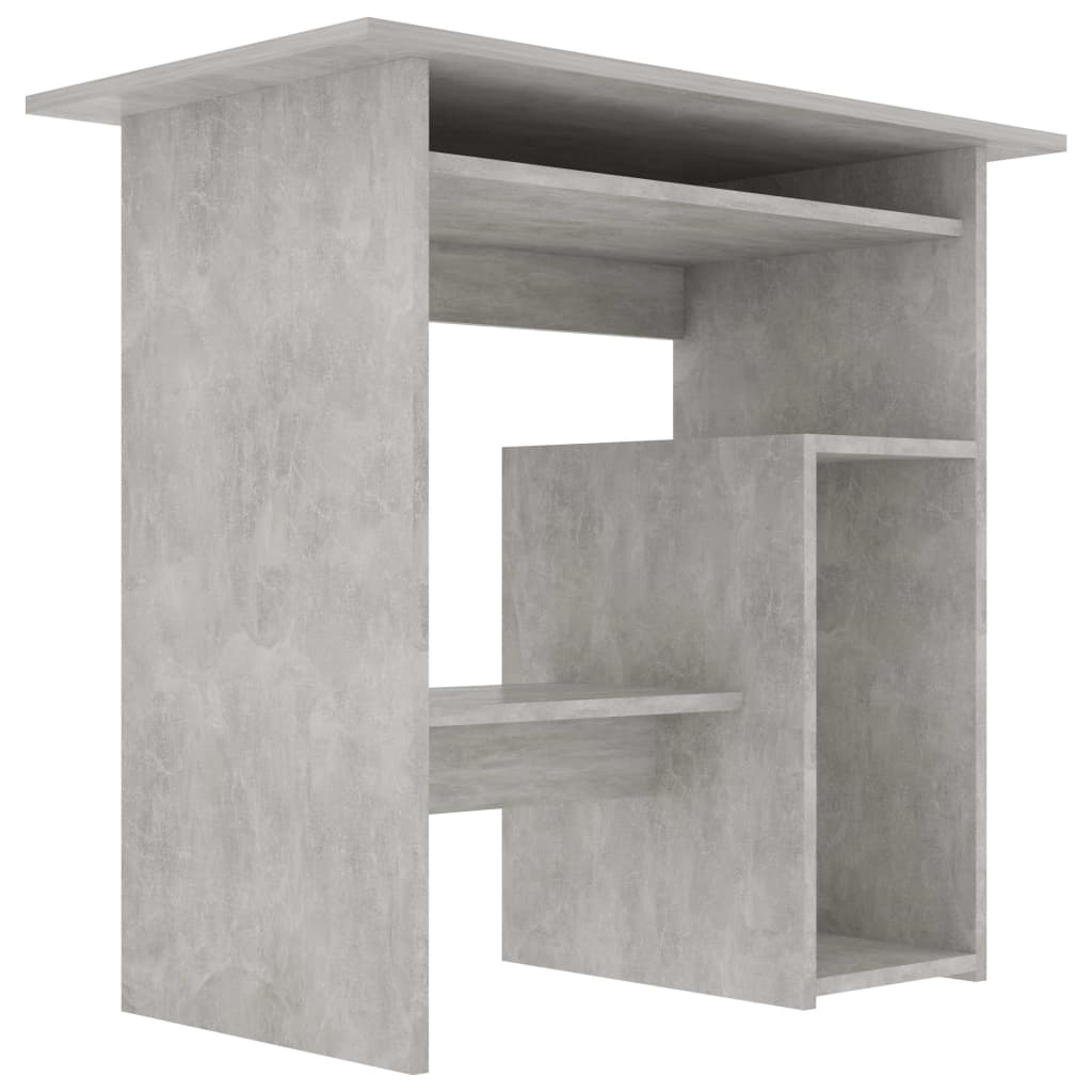 Galleria Design Desk Concrete Grey 80x45x74 cm Engineered Wood