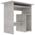 Galleria Design Desk Concrete Grey 80x45x74 cm Engineered Wood