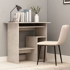 Galleria Design Desk Concrete Grey 80x45x74 cm Engineered Wood