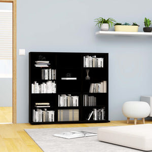 Galleria Design CD Cabinet Black 102x23x89.5 cm Engineered Wood