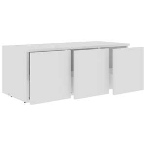 Galleria Design TV Cabinet White 80x34x30 cm Engineered Wood