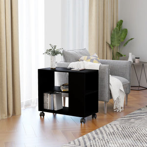 Galleria Design Side Table Black 70x35x55 cm Engineered Wood