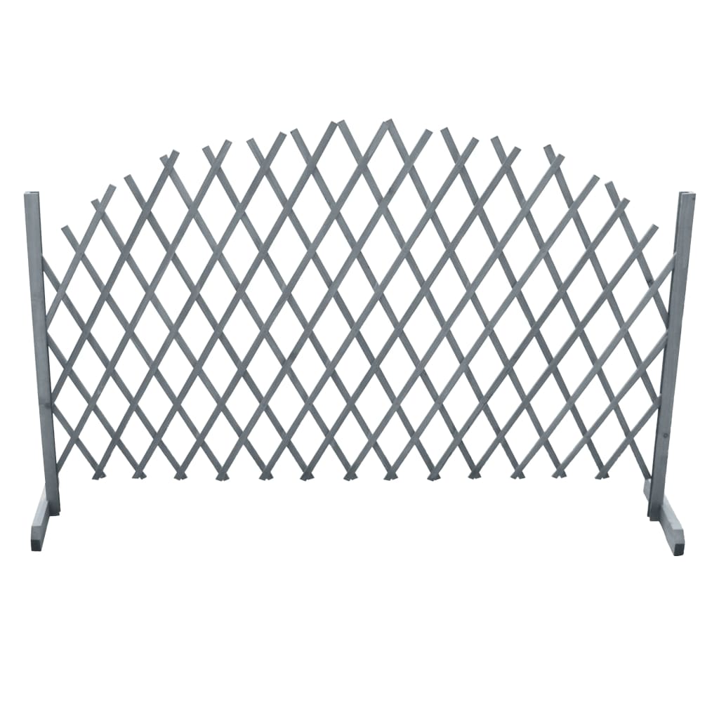 Galleria Design Trellis Fence Solid Firwood 1.8x1 m Grey