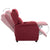 Galleria Design Recliner Chair Wine Red Fabric