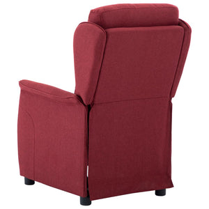 Galleria Design Recliner Chair Wine Red Fabric