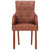 Galleria Design Dining Chairs 2 pcs Brown Real Goat Leather