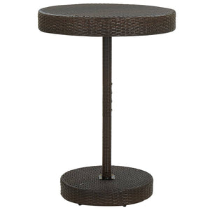 Galleria Design Garden Table Brown 75.5x106 cm Poly Rattan