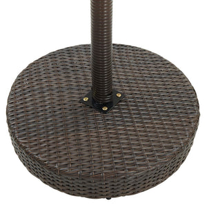 Galleria Design Garden Table Brown 75.5x106 cm Poly Rattan