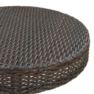 Galleria Design Garden Table Brown 75.5x106 cm Poly Rattan