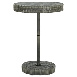 Galleria Design Garden Table Grey 75.5x106 cm Poly Rattan