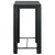 Galleria Design Garden Bar Table Black 100x60.5x110.5 cm Poly Rattan