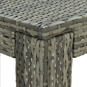 Galleria Design Garden Bar Table Grey 100x60.5x110.5 cm Poly Rattan