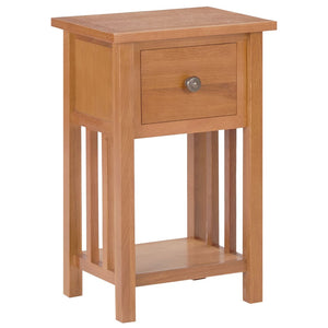 Galleria Design Magazine Table with Drawer 35x27x55 cm Solid Oak Wood