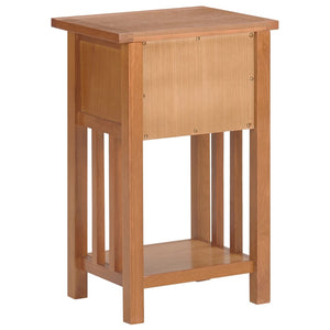 Galleria Design Magazine Table with Drawer 35x27x55 cm Solid Oak Wood