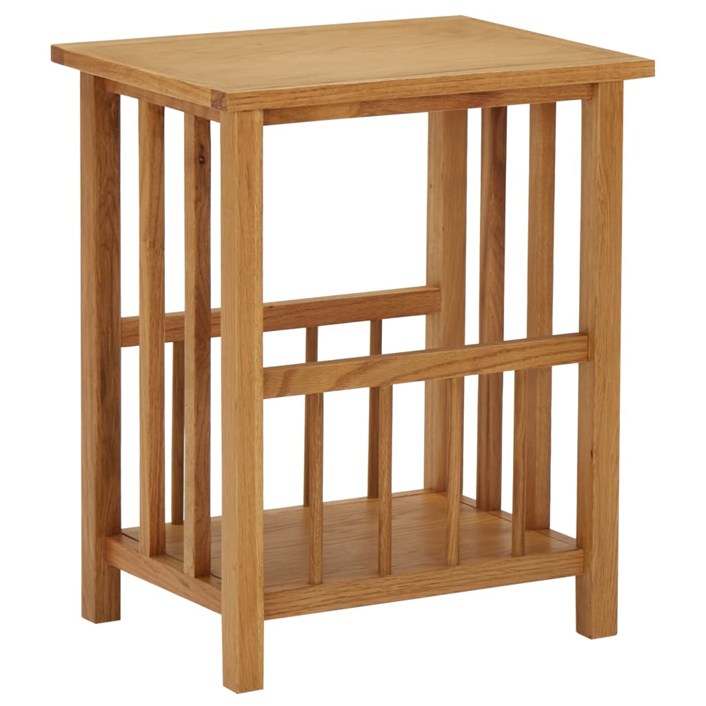 Galleria Design Magazine Table 45x35x55 cm Solid Oak Wood