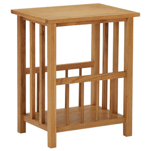 Galleria Design Magazine Table 45x35x55 cm Solid Oak Wood