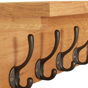 Galleria Design Coat Rack 90x16x16 cm Solid Oak Wood