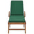 Galleria Design Sun Loungers with Cushions 2 pcs Solid Teak Wood Green