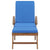 Galleria Design Sun Loungers with Cushions 2 pcs Solid Teak Wood Blue