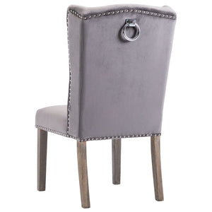 Galleria Design Dining Chair Grey Velvet