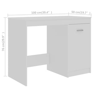 Galleria Design Desk White 140x50x76 cm Engineered Wood