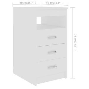 Galleria Design Desk White 140x50x76 cm Engineered Wood