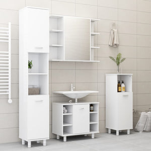 Galleria Design Bathroom Mirror Cabinet White 80x20.5x64 cm Engineered Wood