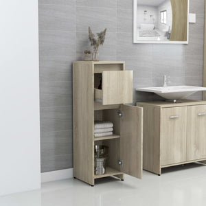 Galleria Design Bathroom Cabinet Sonoma Oak 30x30x95 cm Engineered Wood