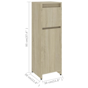 Galleria Design Bathroom Cabinet Sonoma Oak 30x30x95 cm Engineered Wood