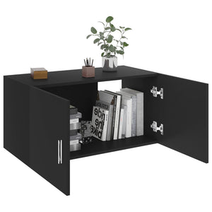 Galleria Design Wall Mounted Cabinet Black 80x39x40 cm Engineered Wood