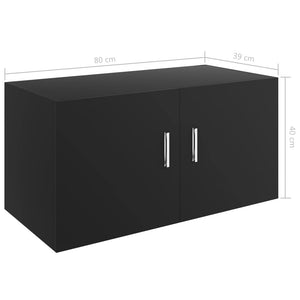 Galleria Design Wall Mounted Cabinet Black 80x39x40 cm Engineered Wood