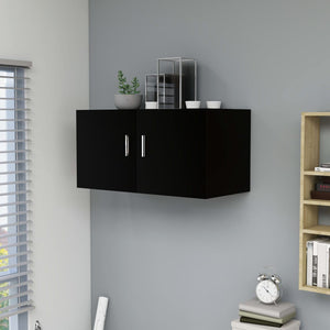 Galleria Design Wall Mounted Cabinet Black 80x39x40 cm Engineered Wood