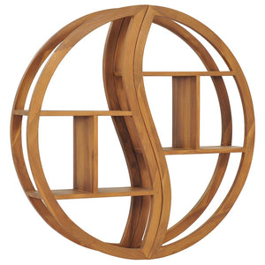 Galleria Design Yin Yang Wall Shelf 100x20x100 cm Solid Teak Wood