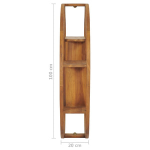 Galleria Design Yin Yang Wall Shelf 100x20x100 cm Solid Teak Wood