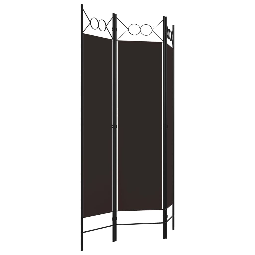 Galleria Design 3-Panel Room Divider Brown 120x180 cm