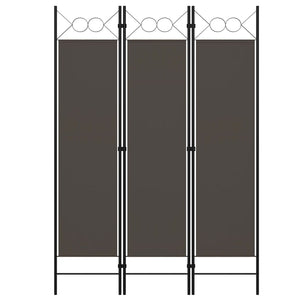 Galleria Design 3-Panel Room Divider Anthracite 120x180 cm