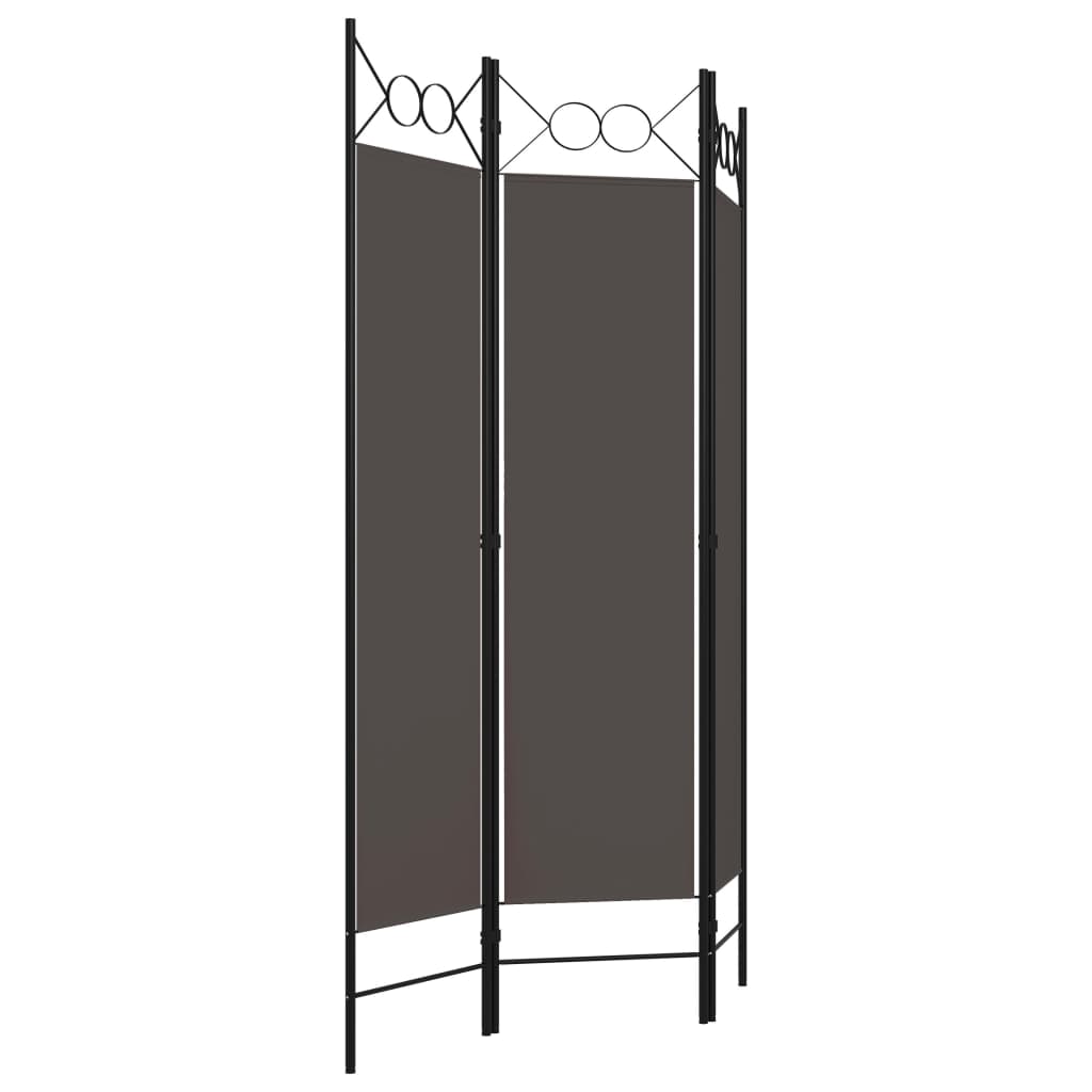 Galleria Design 3-Panel Room Divider Anthracite 120x180 cm