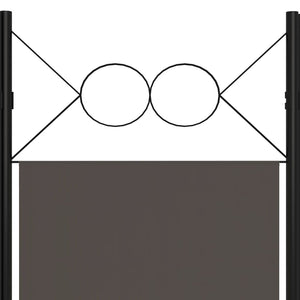 Galleria Design 3-Panel Room Divider Anthracite 120x180 cm