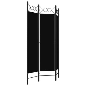 Galleria Design 3-Panel Room Divider Black 120x180 cm