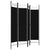 Galleria Design 4-Panel Room Divider Black 160x180 cm