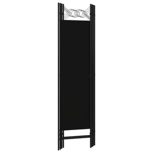 Galleria Design 4-Panel Room Divider Black 160x180 cm