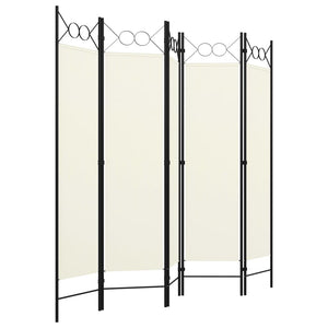 Galleria Design 5-Panel Room Divider White 200x180 cm