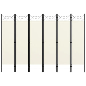 Galleria Design 6-Panel Room Divider White 240x180 cm