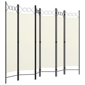 Galleria Design 6-Panel Room Divider White 240x180 cm