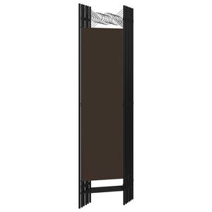 Galleria Design 6-Panel Room Divider Brown 240x180 cm