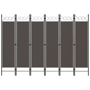 Galleria Design 6-Panel Room Divider Anthracite 240x180 cm